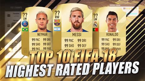 fifa 18 highest rated card.